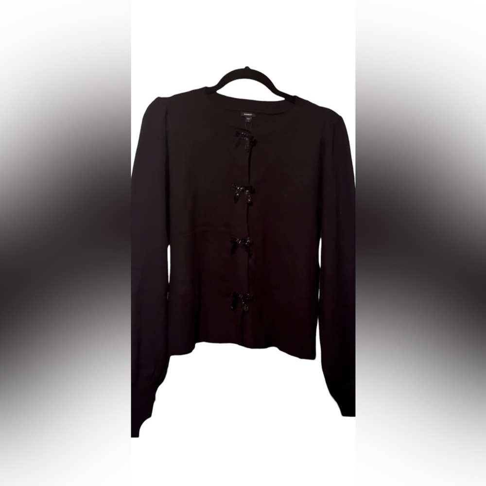 Express Bow Cardigan - Picture 1 of 7